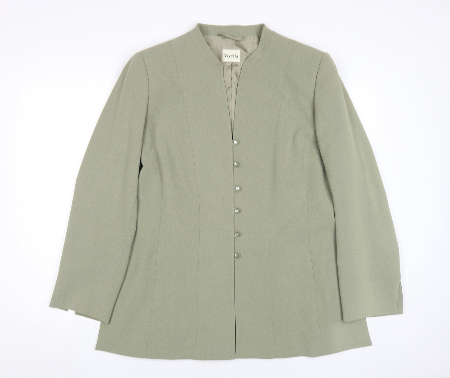Viyella Women's Green Button Jacket Size 16