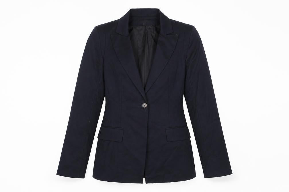 Irene Van Ryb Women's Black Blazer Size 8 Single-Breasted