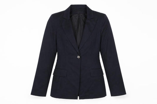Irene Van Ryb Women's Black Blazer Size 8 Single-Breasted
