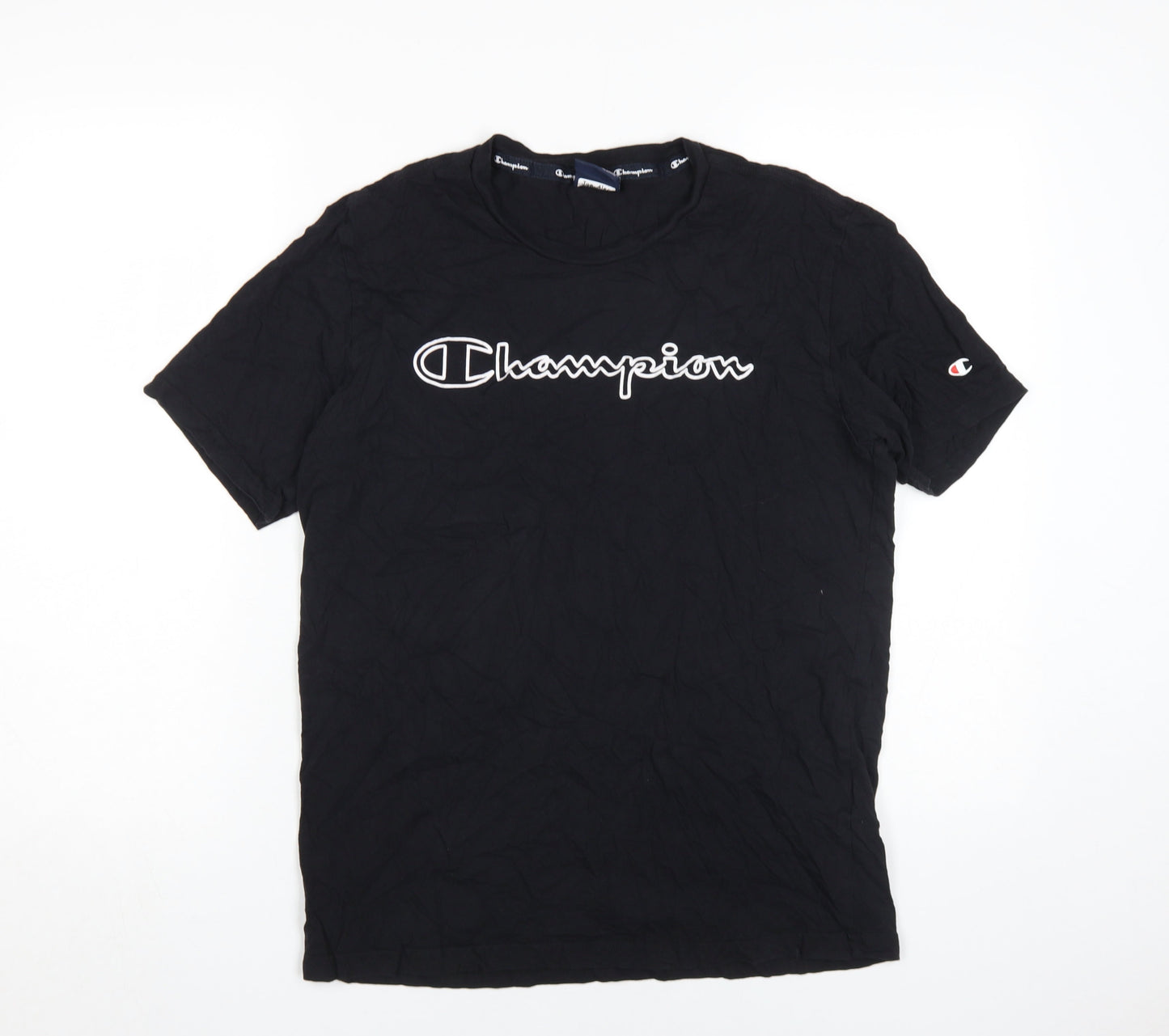 Champion Men's Black Medium Crew Neck T-Shirt