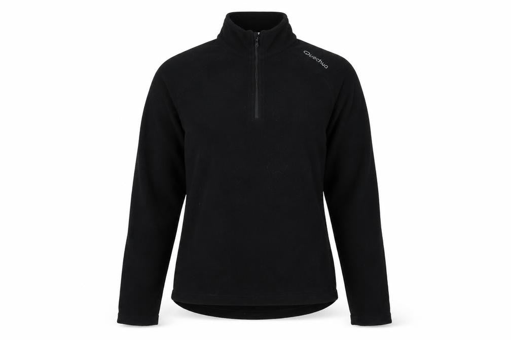 Quechua Unisex Black XS Fleece Sweatshirt