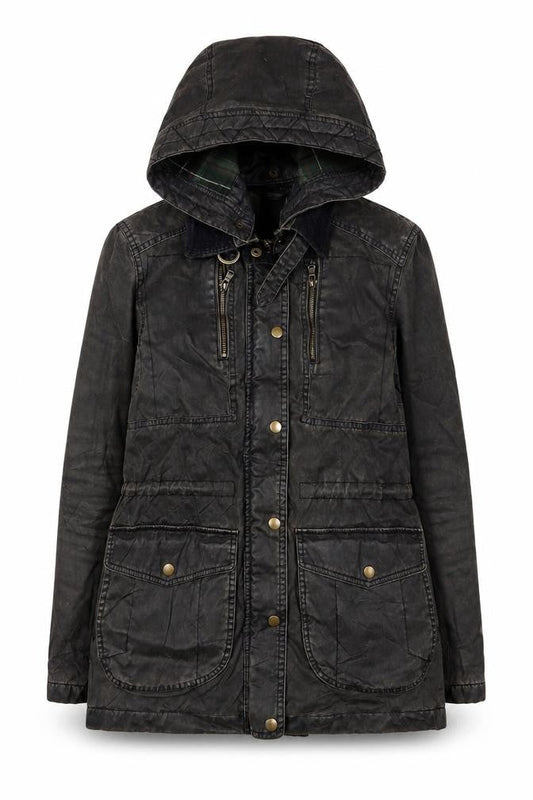 Topshop Women's Black Parka Jacket Size 8