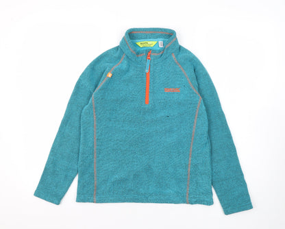 Additional front view of Regatta boys’ blue fleece sweatshirt, size 12, casual, lightweight