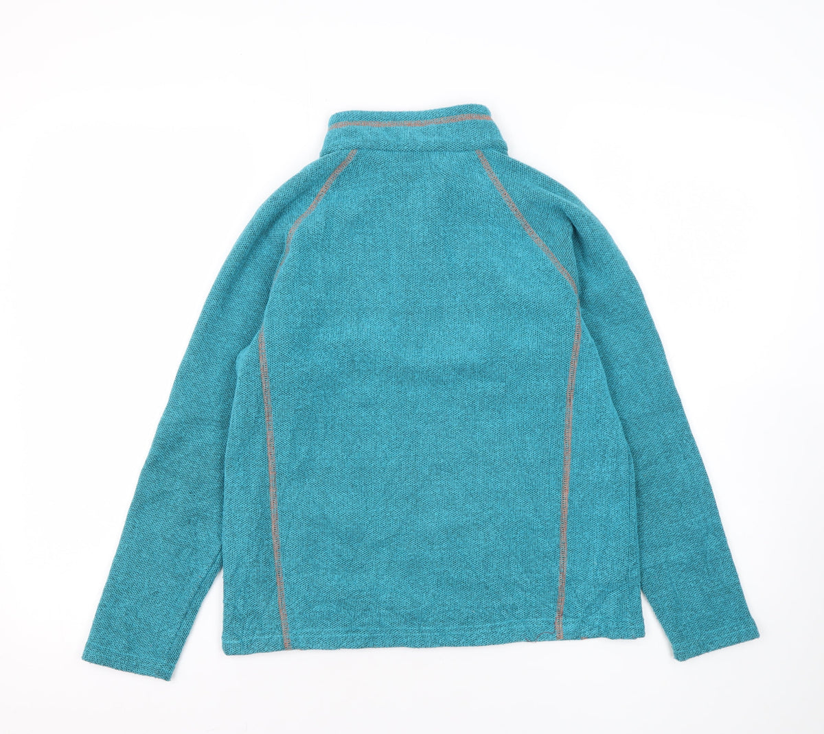Back view of Regatta boys’ blue fleece sweatshirt, size 12, casual, lightweight