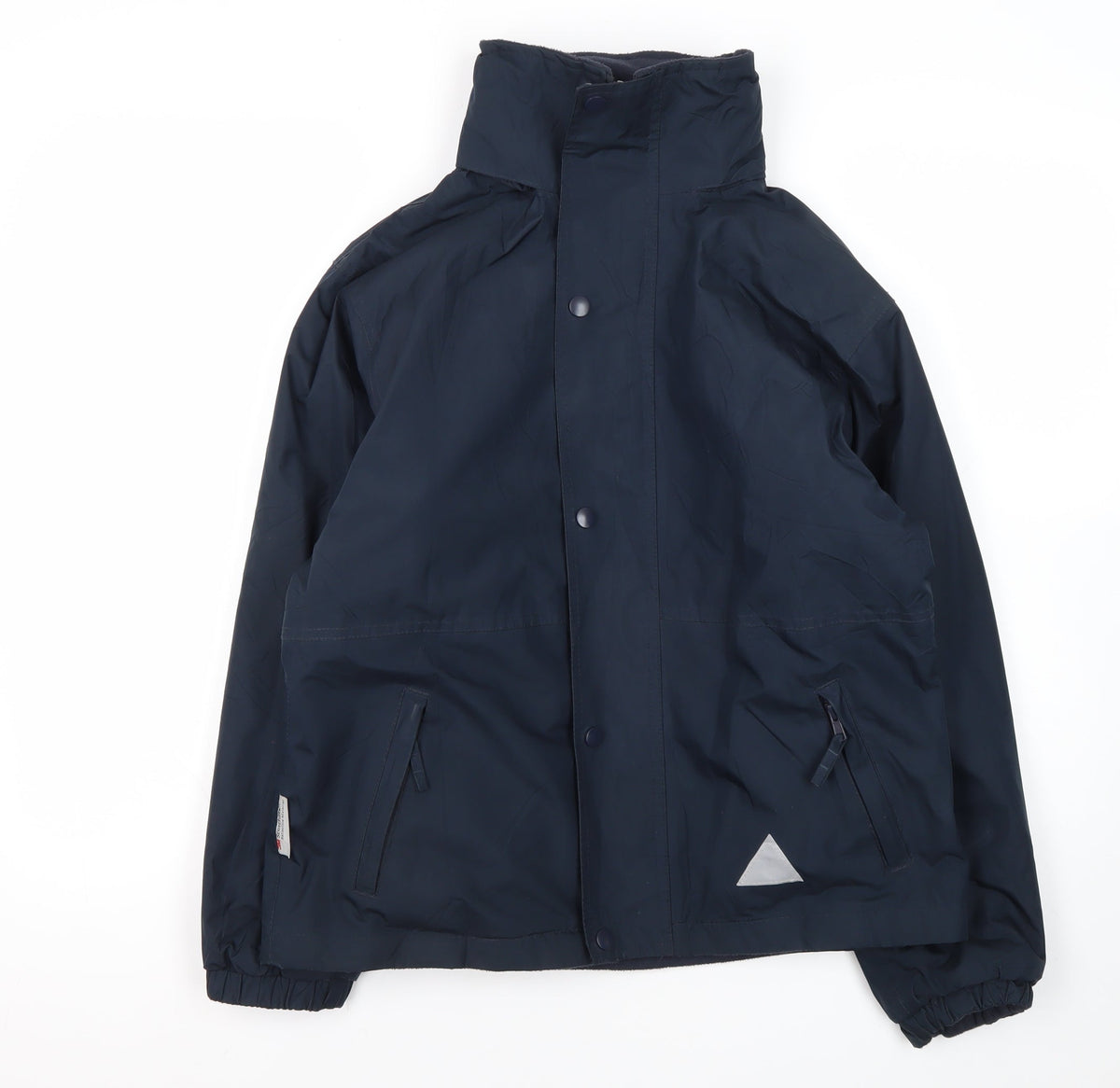 Additional front view of Result boys’ blue jacket, size 11-12, lined, casual, zip