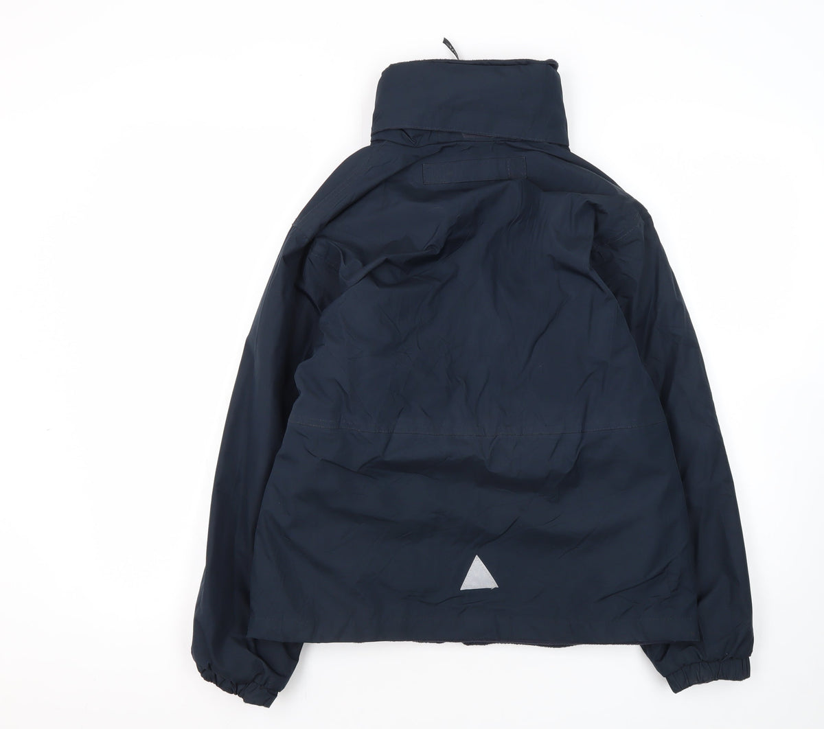 Back view of Result boys’ blue jacket, size 11-12, lined, casual, zip