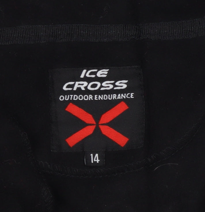Ice Cross Women's Black Size 14 Half Zip Sweatshirt