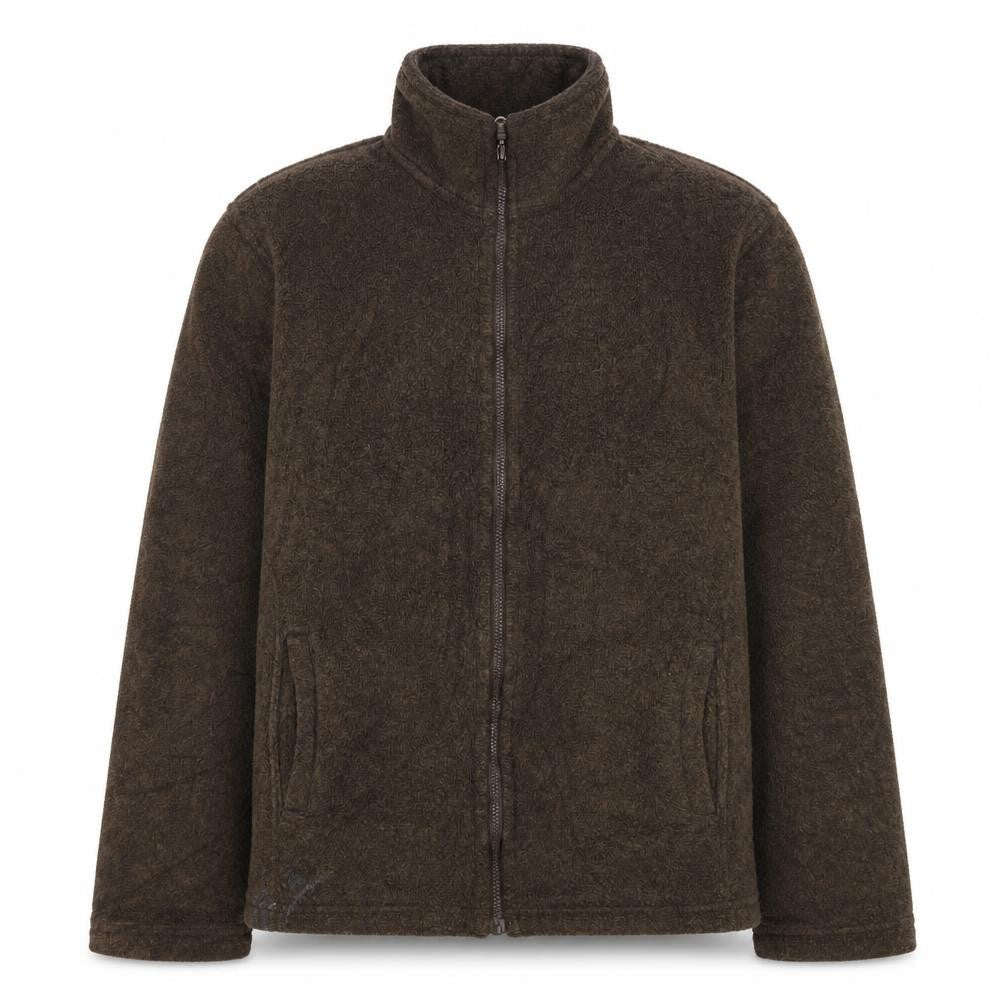Thomas Nash Men's Brown Fleece Jacket Size S