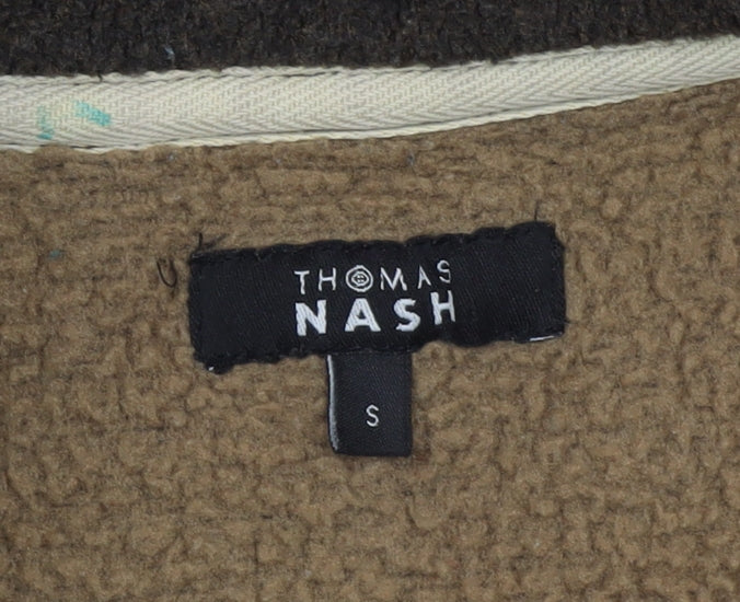 Thomas Nash Men's Brown Fleece Jacket Size S