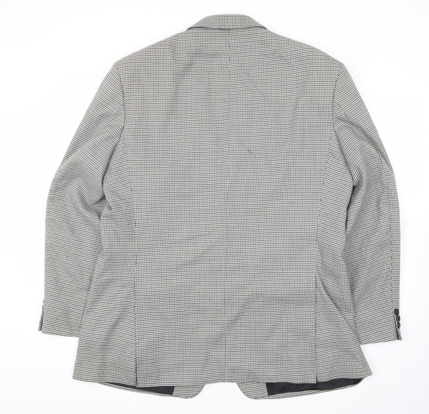 Marks and Spencer Men's Black Check Blazer 44R