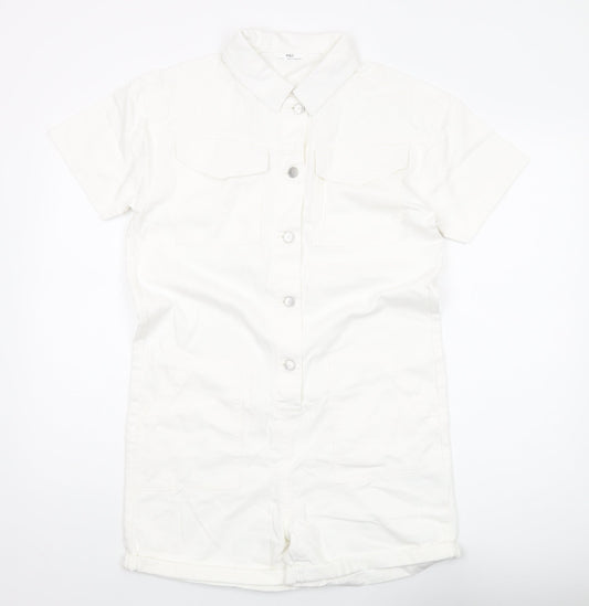 Marks and Spencer Girls Ivory Playsuit 14-15 Years