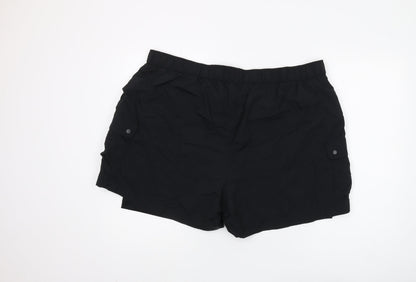 Marks & Spencer Womens Black Athletic Shorts