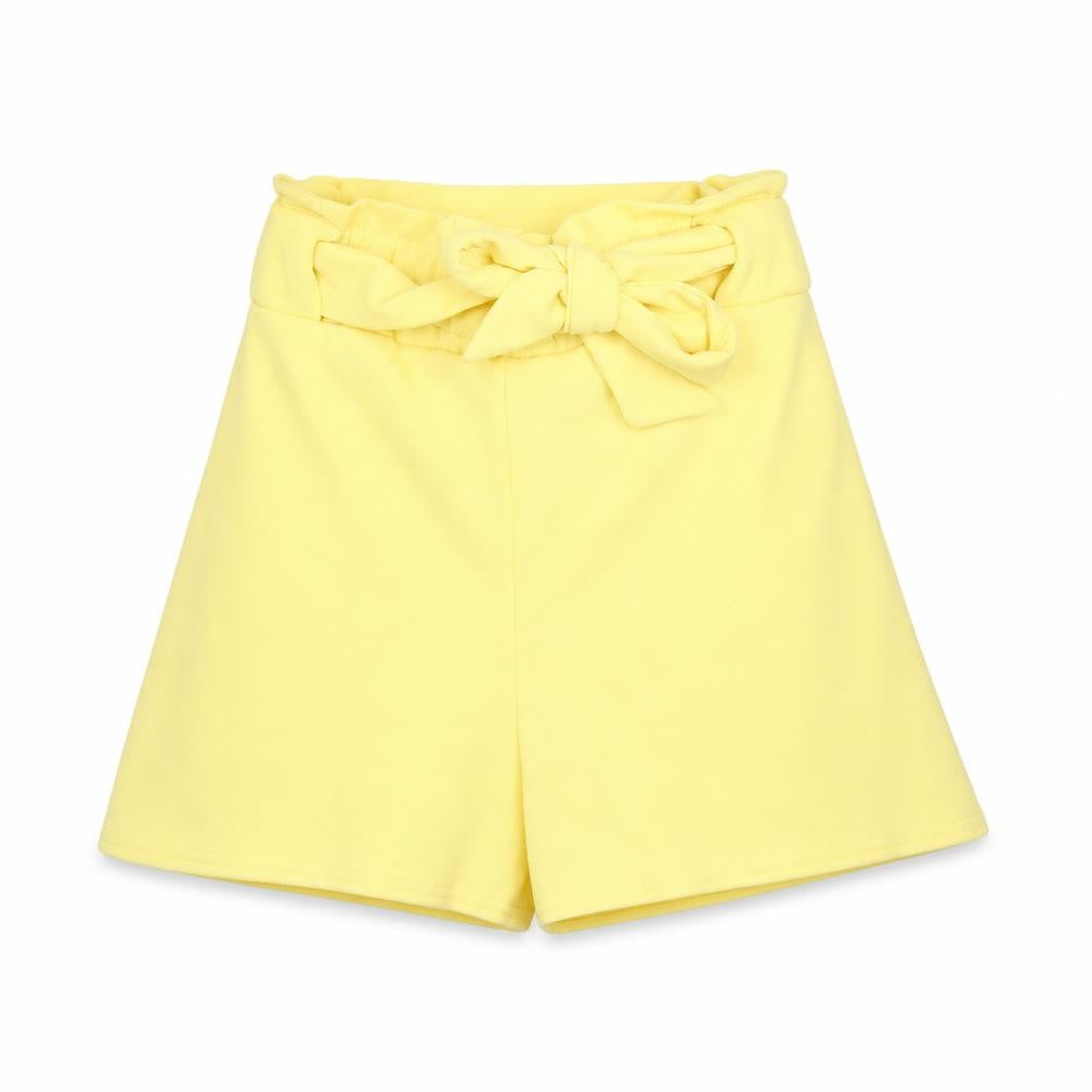 Quiz Women's Yellow Paperbag Shorts, Size 6