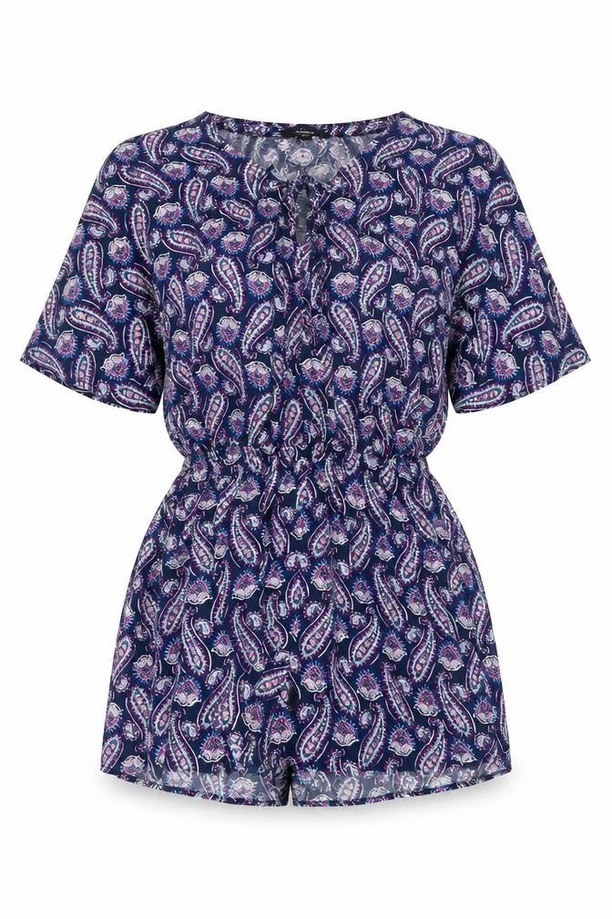 Lumière Women's Multicoloured Paisley Playsuit L