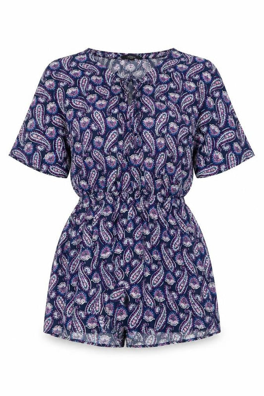 Lumière Women's Multicoloured Paisley Playsuit L