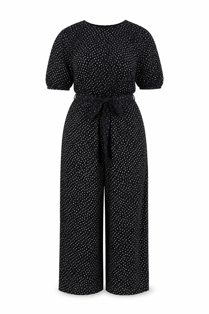 Accessorize Black Polka Dot Women's Jumpsuit Size 6