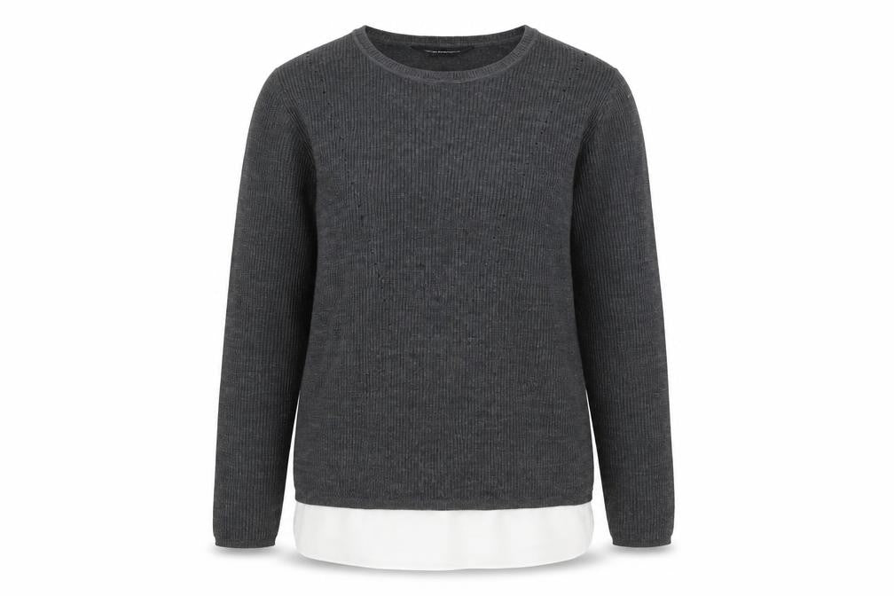 Dorothy Perkins Women's Grey Wool Blend Pullover Jumper Size 16