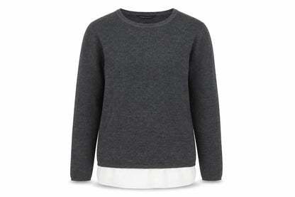 Dorothy Perkins Women's Grey Wool Blend Pullover Jumper Size 16