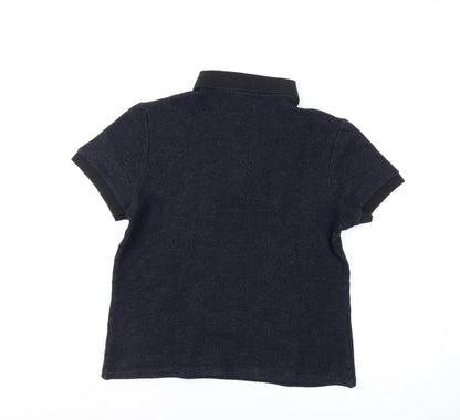 Preloved Nicole Farhi Women's Blue Collared Jumper M - Back