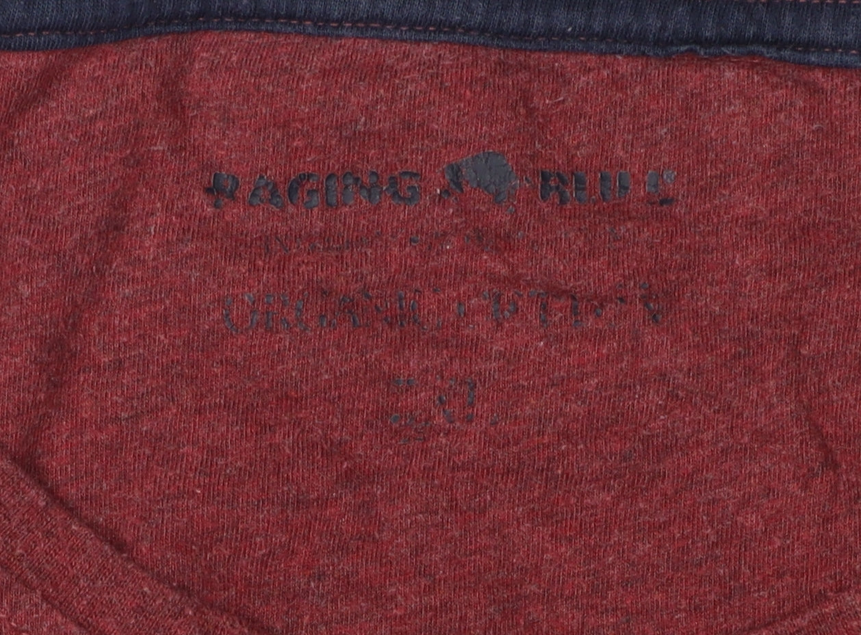 Raging Bull Men's Red XL Organic Cotton T-Shirt