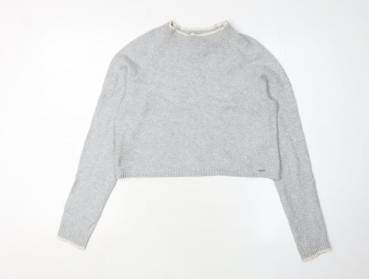 Hollister Women's Grey Pullover Jumper, Size S