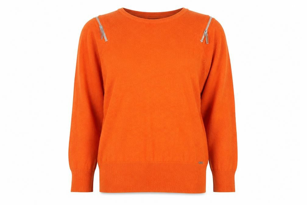 Star Women’s Orange Pullover Jumper UK 8