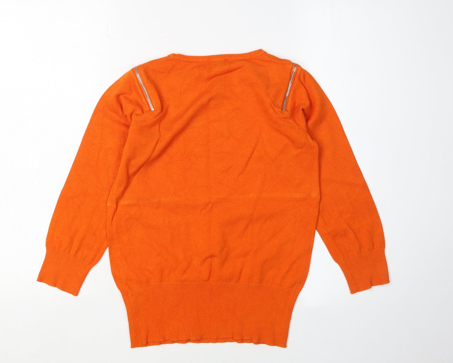 Star Women’s Orange Pullover Jumper UK 8