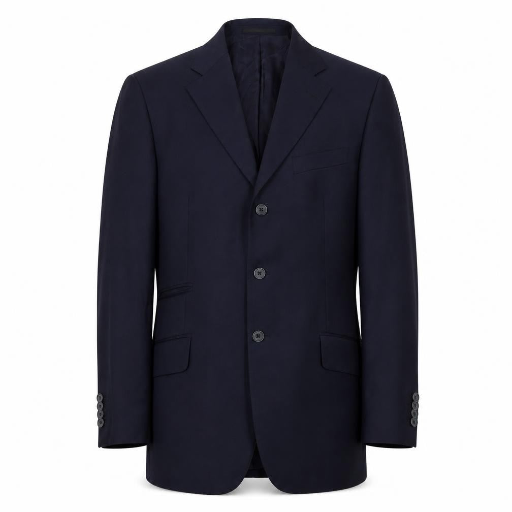 T.M. Lewin Men's Blue Wool Blazer, Size 40R, Formal