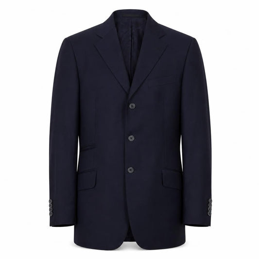 T.M. Lewin Men's Blue Wool Blazer, Size 40R, Formal