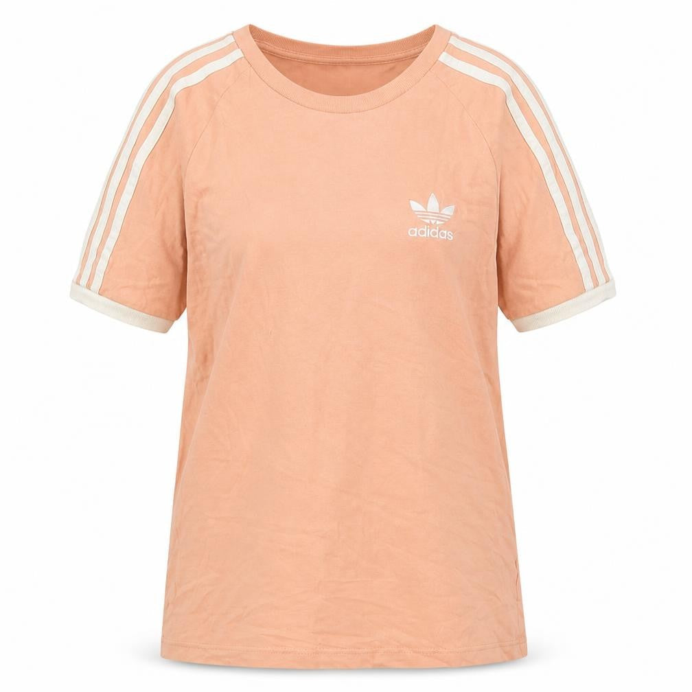 Adidas Women's Pink Cotton T-Shirt XS Raglan Sleeve