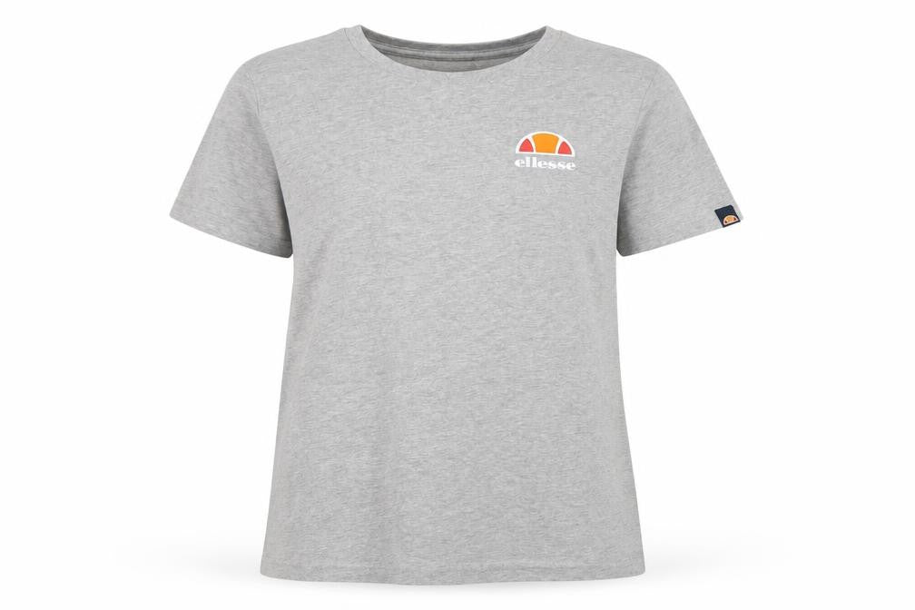 Ellesse Grey Women's Regular Fit Basic T-Shirt