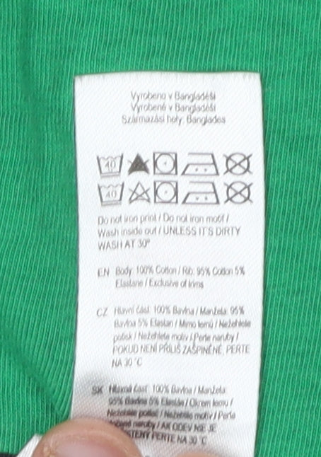 F&F Boys Green Grinch Sequin T-Shirt 8-9 Years Christmas Fun