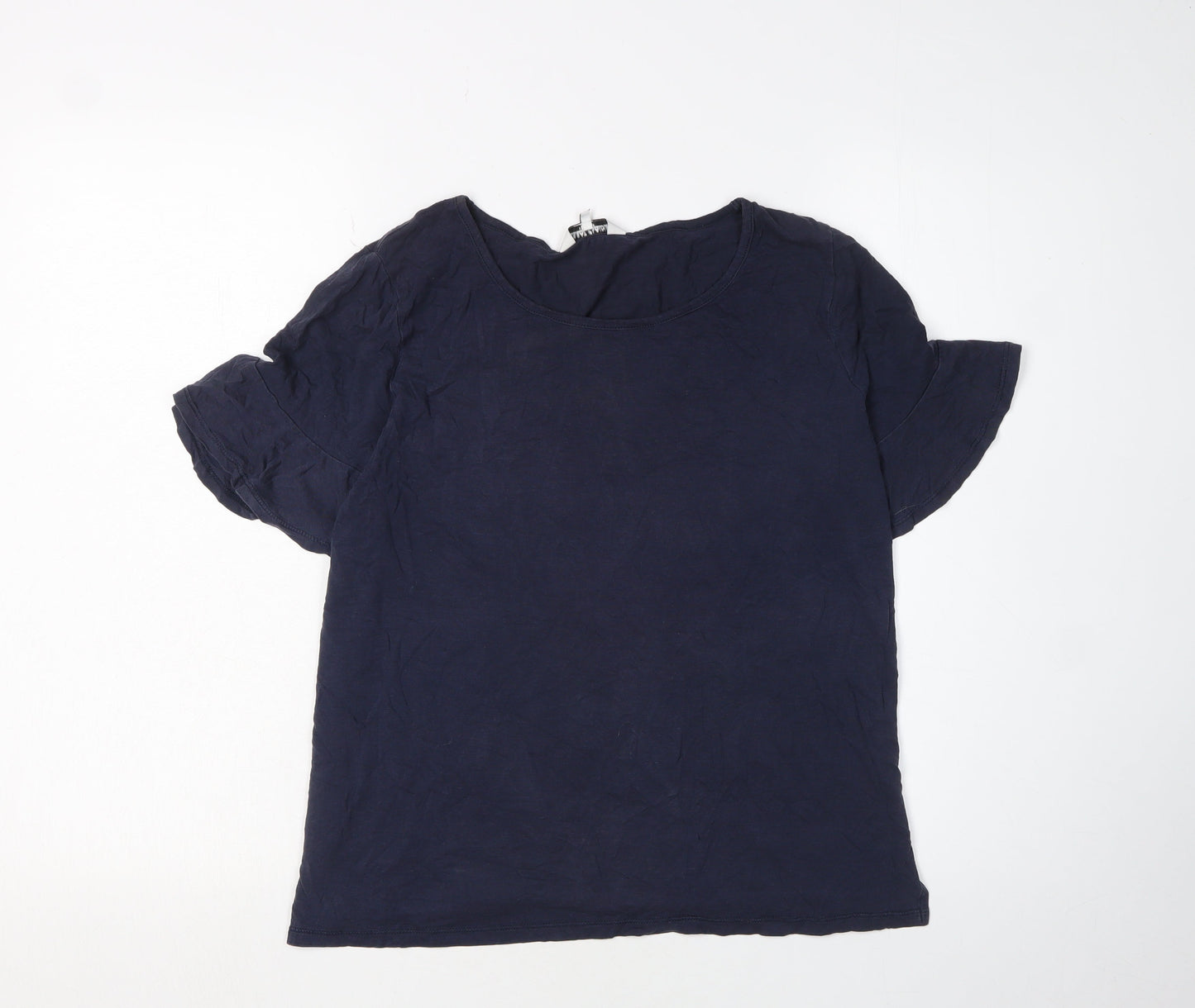 Great Plains Women's Blue Basic T-Shirt - Size L