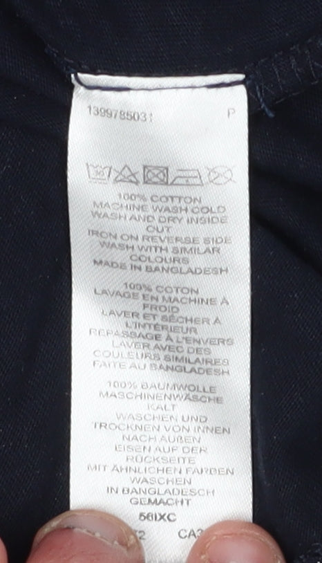 Brand and care label for French Connection Men's Black Polo Shirt, L, Casual Style