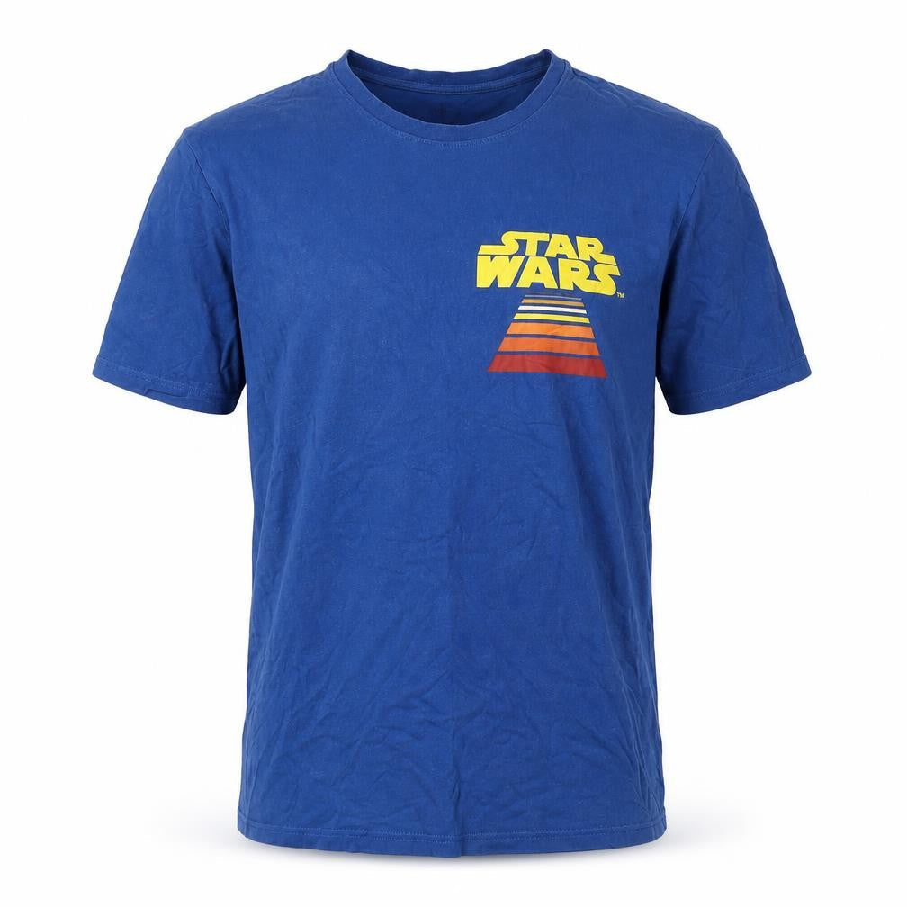 Marks & Spencer Star Wars T-Shirt, Blue, Men's M, Graphic Tee