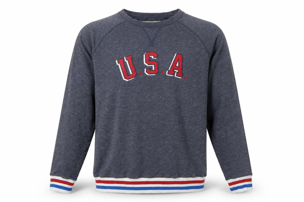 Hollister Men's Grey Pullover Sweatshirt M USA Logo