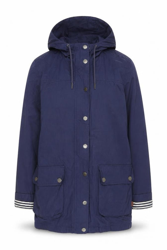 FatFace Women’s Blue Parka Jacket Size 10 with Hood