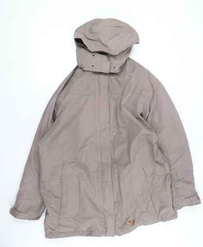 Arctic Storm Womens Beige Parka Jacket Size 18