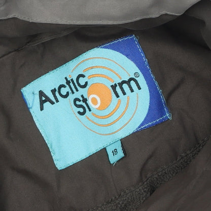 Arctic Storm Womens Beige Parka Jacket Size 18