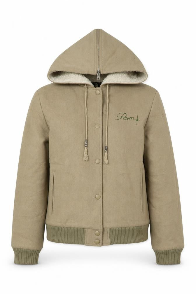 P.A.M. Women’s Beige Varsity Jacket - Size M