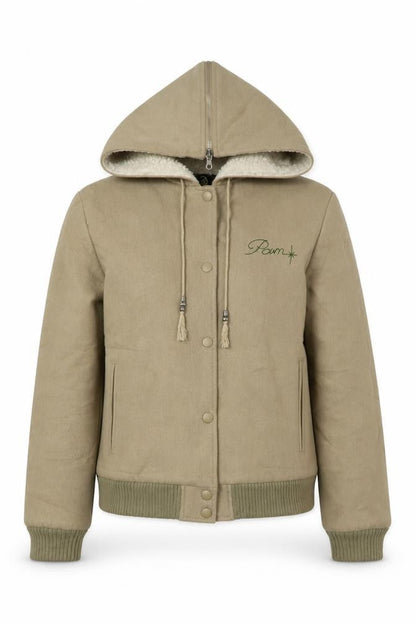 P.A.M. Women’s Beige Varsity Jacket - Size M