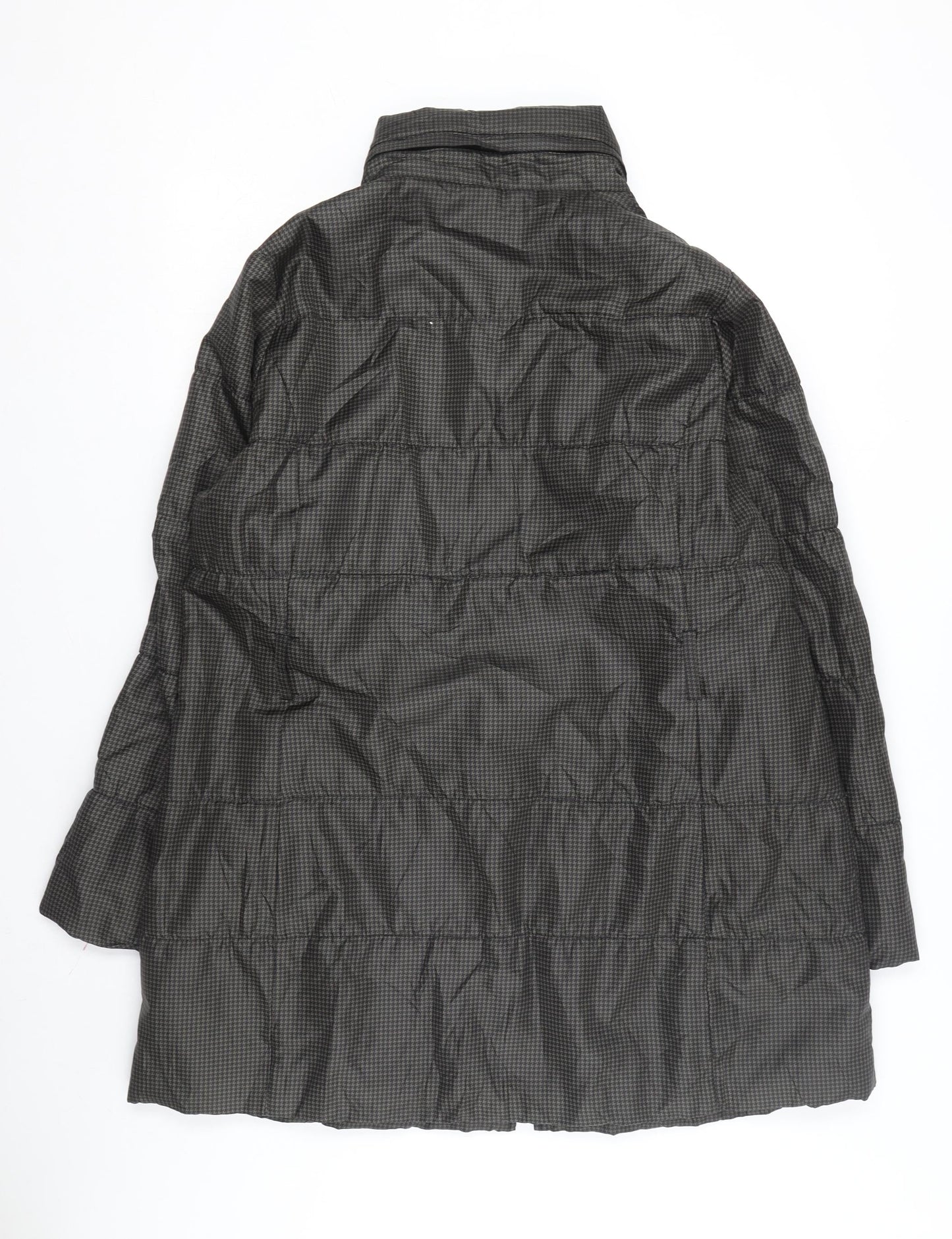 Marks and Spencer Women's Black Check Puffer Coat L