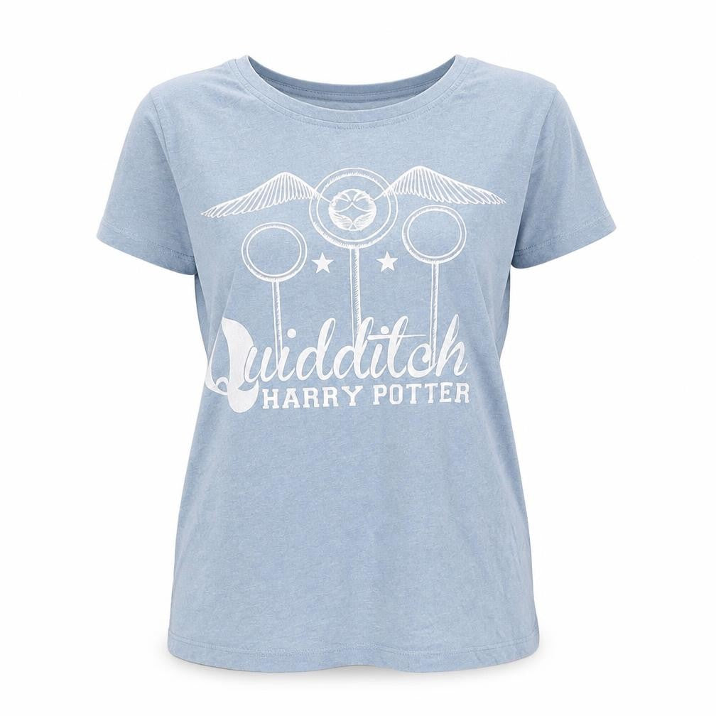 Harry Potter Women's Blue Crew Neck T-Shirt Size 14