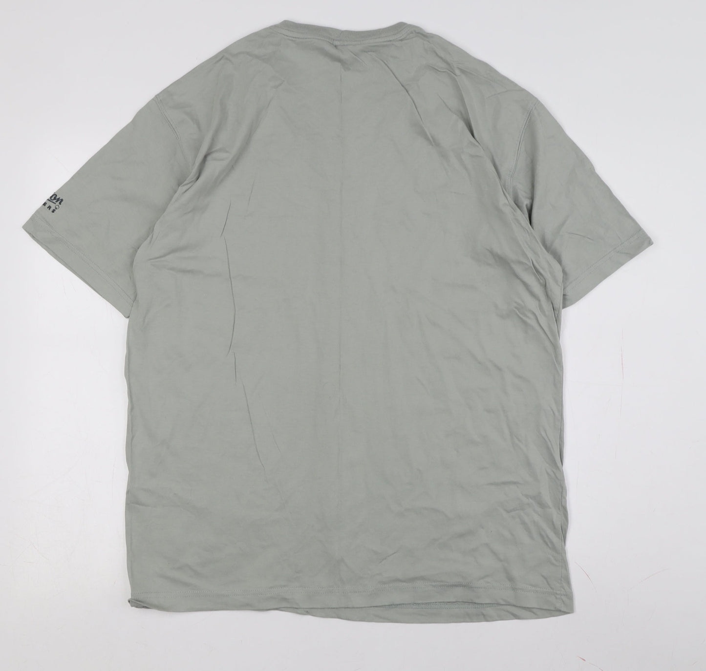 Cotton Traders Men's Green V-Neck T-Shirt M