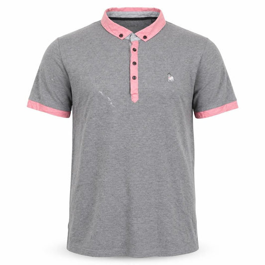 The Spitalfields Shirt Co Men's Grey Polo Shirt Size L