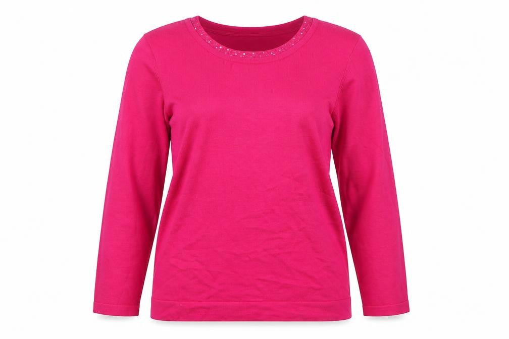 Country Casuals Women's Pink Sequin Pullover Jumper - Size S