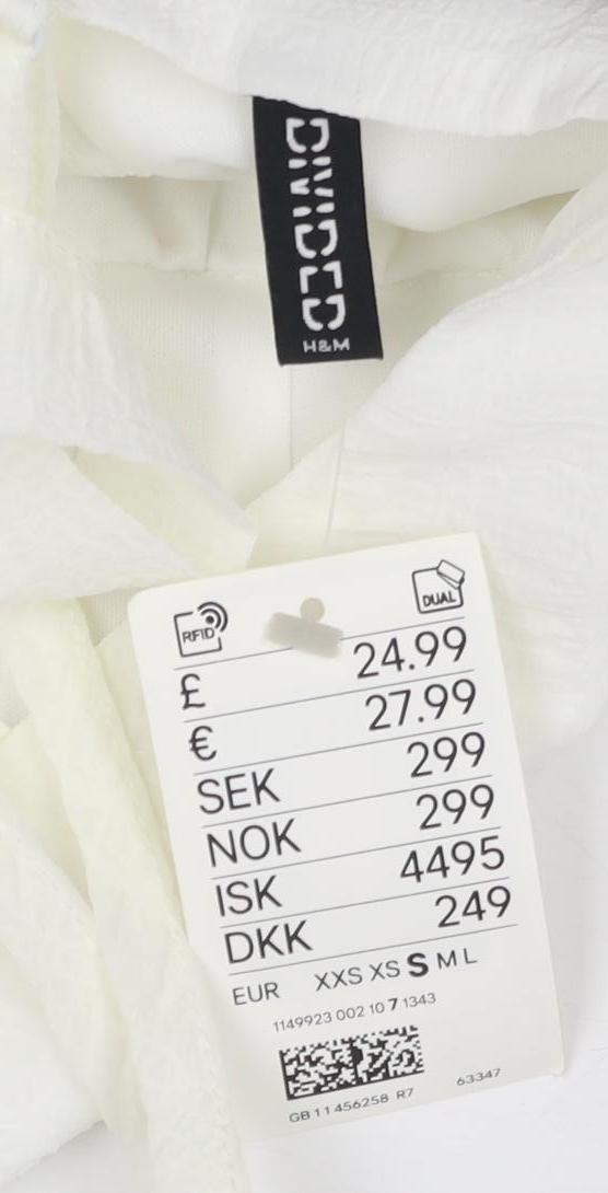 H&M Divided Women’s White Halter Dress Size S