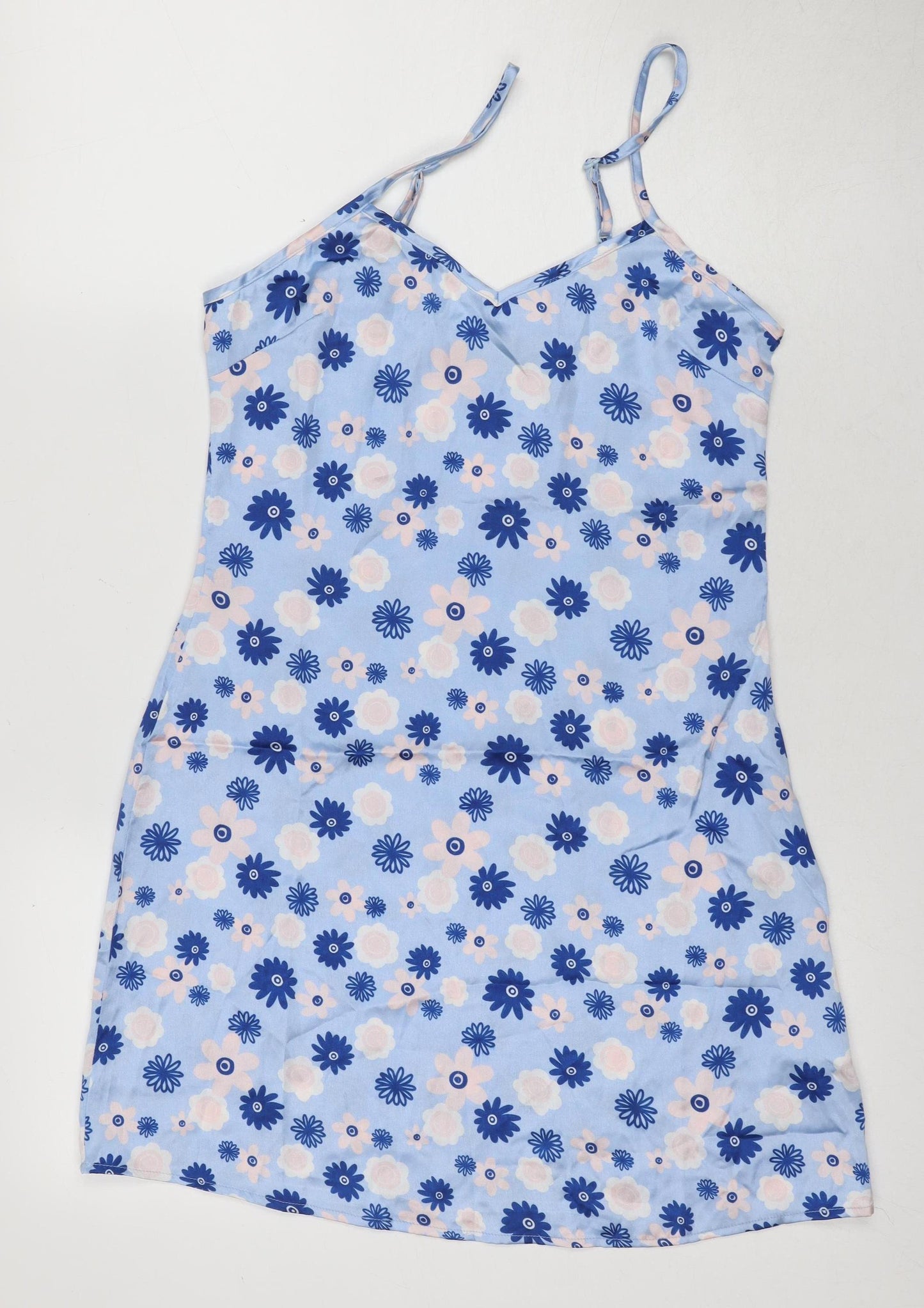 Heartbreak Women's Blue Floral Slip Dress Size 8
