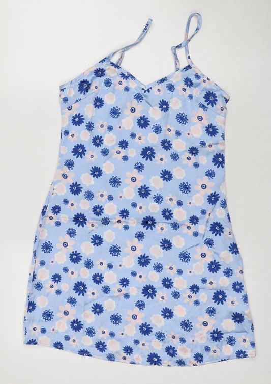 Heartbreak Women's Blue Floral Slip Dress Size 8
