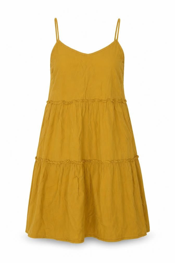New Look Women's Yellow Slip Dress Size 6